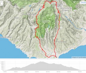 Die Tour als Bildschrimkopie von Strava.