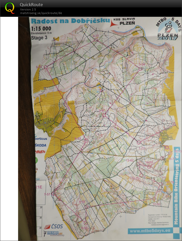 MTBO 5 days Pilsen - Langstrecke (08/07/2017)