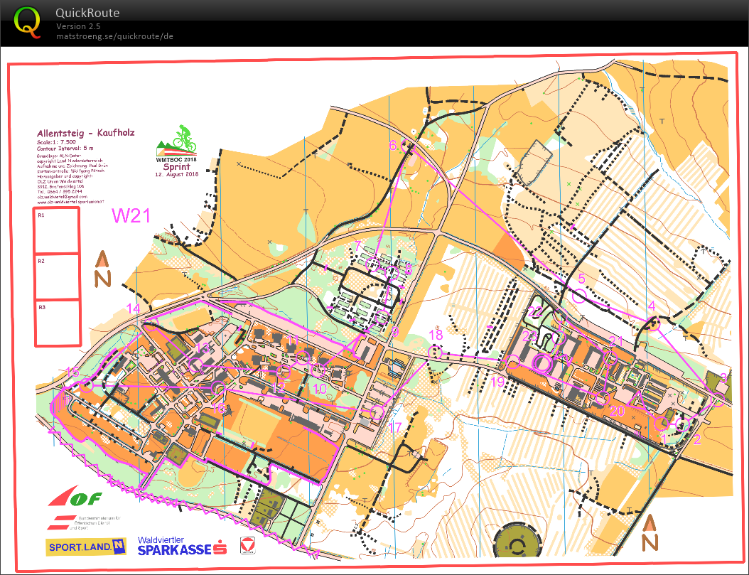 MTBO-WM 2018 Zwettl - Sprint (12.08.2018)
