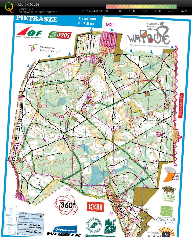 MTBO-WM Staffel (30.08.2014)