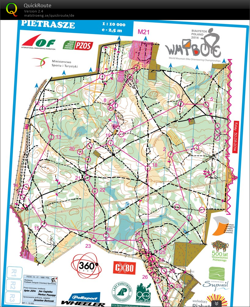 MTBO-WM Staffel (30.08.2014)